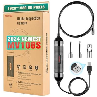 Autel MaxiVideo MV108S Digital Inspection Camera, 2023 Newer of MV108,  8.5mm USB Industrial Endoscope IP67 Waterproof, 1920P HD Borescope Camera  39.37'' Flexible Cord Snake Camera Tools & PC - Yahoo Shopping