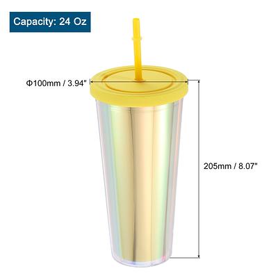 Acrylic Tumbler with Lid and Straw, 24 Oz Insulated Double Wall Cups -  Yahoo Shopping