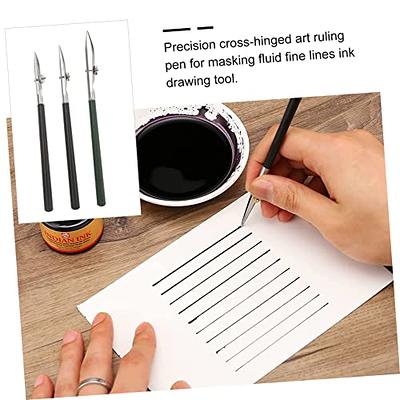 OLYCRAFT 4Pcs Art Ruling Pen Set 4 Sizes Fine Line Fluid Pen Adjustable  Ruling Ink Pen Set for Lines Drawing Mounting Art Artists Technical Drawing  Cartography Calligraphy Black - Yahoo Shopping