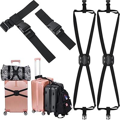 4 Pack Luggage Straps Set, 2 Add a Bag Luggage Suitcase Straps 2