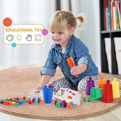 MAGDIY Magnetic Blocks Toddler Sensory Toys for 3+ Year Old Boys & Girls,  Magnetic Sticks Building Toys for Kids Age 3-5 4-8, STEM Learning