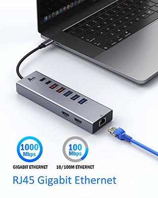 Hiearcool USB C Hub, USB-C Laptop Docking Station, 11 in 1 Triple Display  Type C Adapter Compatible for Dell Hp Lenovo Windows(2HDMI VGA PD3.0 SD TF