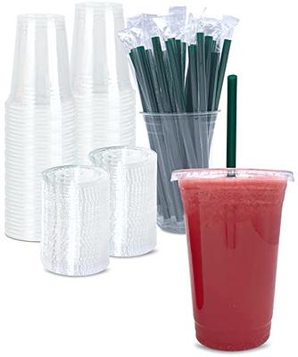 AJARAERA 20 oz glass cups with Lids and Straws,Beer glasses