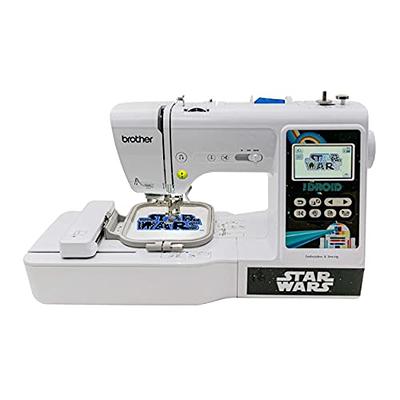 Brother Sewing and Embroidery Machine, LB5000S, 4 Interchangeable Star Wars  Faceplates, 10 Downloadable Star Wars Designs