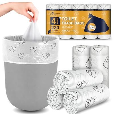 1.2 Gallon Clear Trash Bags, 150 Count 4.5 Liter Trash Liners Small Garbage  Bags for Office, Bathroom