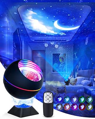 Galaxy Projector 3 in 1 Ocean Wave Projector Night Light Star Projector  with Remote Voice Control, Nebula Cloud Kid Adult Gift
