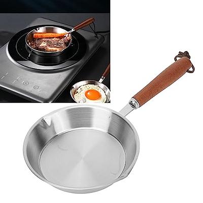  MICHELANGELO Deep Frying Pan with Lid, 9.5 Inch, Nonstick,  Aluminum, Ergonomic Handle, Induction Compatible: Home & Kitchen