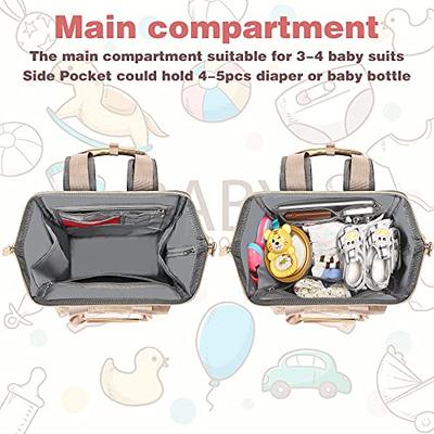 Maternity Diaper Bag Large Capacity Baby Nappy Bag With Stroller Buckle  Mommy Travel Milk Bottle Mother And Baby Bag