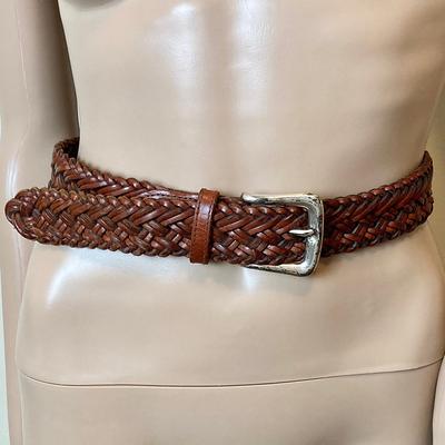 Braided Latigo Leather Belt for Men | Brown | Size 44 | Orvis