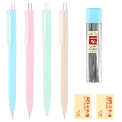6PCS Pastel Mechanical Pencil Set, Cute Mechanical Pencils 0.5 mm Aesthetic  Artist Pencil Set Retractable Pencil Colored Mechanical Pencils for