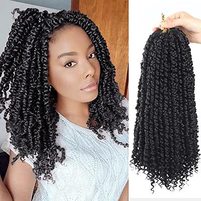 Bileaf Pre-twisted Passion Twist Crochet Hair 10 Inch 8 Packs