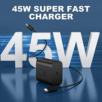 45W Samsung USB-C Super Fast Charger Type C Android Phone Charging Block  with 10FT Cable for Samsung Galaxy S23 Ultra/S23/S23+/S22 Ultra/S22/S21/S20/Note  10/20, Galaxy Tab S8, PPS Wall Charger - Yahoo Shopping