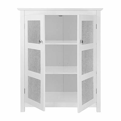 Elegant Home Fashions Dawson Floor Cabinet with Single Door White