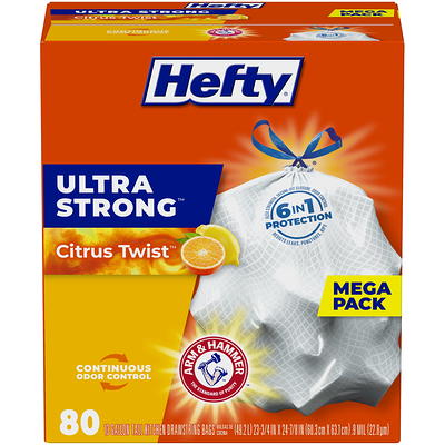 Hefty Ultra Strong Multipurpose Large Trash Bags, Black, Unscented Scent,  33 Gallon, 40 Count - Walmart.com