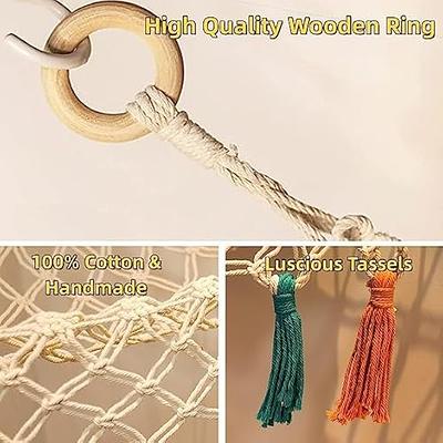 Stuffed Animal Hammock Macrame Boho Plush Toy Net Hammock for