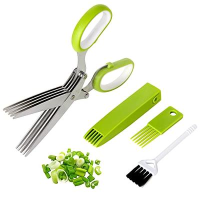 Rachael Ray Professional Multi Shear Kitchen Scissors with Herb Stripper and Sheath, Agave Blue