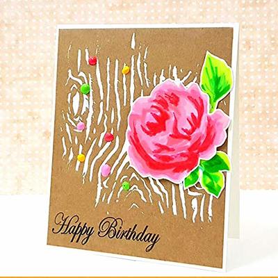 Buy Rose Flower Stencil 12x12 Inches Online | CrafTreat