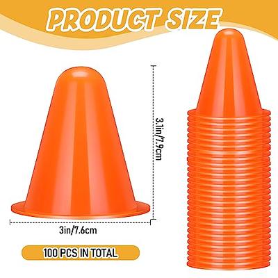 60PCS Soccer Cones with Strap Carry Bag Agility Disc Cones Soccer Training  Cones, Field Marker Sport Training Cones for Challenge Football Basketball