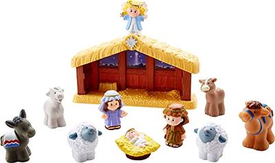 Bibletoys Nativity Set - Christmas Story Manger Scene, 18 Pieces