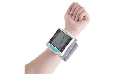 YBHOC Wrist Blood Pressure Monitor,Talking BP Machine Voice Broadcast,  Adjustable Wrist Cuff 5.3-8.5inch, 2 Users x 60 Memories for Home or