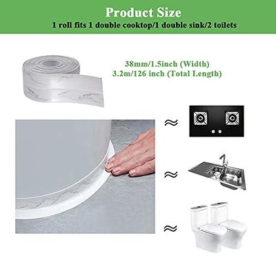 Bathroom Sink Bath Sealing Tape Strip PVC Adhesive Waterproof Wall Sticker  For Bathroom Kitchen Tile Crack Repair Self Adhesive