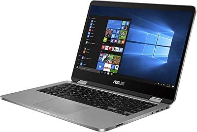 ASUS VivoBook Go 14 Flip Thin and Light 2-in-1 Laptop, 14 inch HD Touch,  Intel Celeron N4500 CPU, UHD Graphics, 4GB RAM, 64GB eMMC, NumberPad,  Windows
