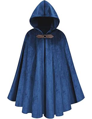 Medieval Velvet Cloak with Hood