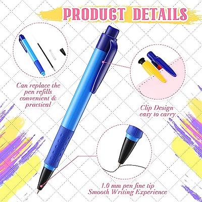 Shuttle Art Rollerball Pens, 50 Pack Black Fine Point Roller Ball Pens, 0.5mm Liquid Ink Pens for Writing Journaling Taking Notes School Office