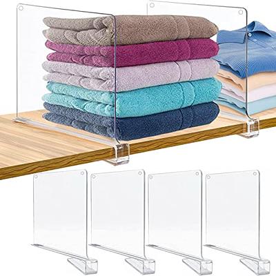 POPETPOP Closet Organization Plastic Shelf Dividers, Clear Closet Shelf  Organizer for Wood Shelves Bedroom Office Supermarket Kitchen Cabinet Shelf  Storage Closet Shelf Divider - Yahoo Shopping