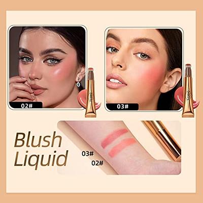 Multi-functional liquid blush Face contouring Highlighter Eye shadow stick  Contouring Concealer Body highlighter Long-lasting waterproof face contouring  makeup Silky creamy texture Multi-purpose makeup( 04# Contouring)