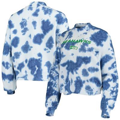 Seattle Seahawks New Era Team Tie-Dye Pullover Hoodie - College Navy