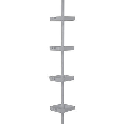 Tension Pole Stainless Steel Shower Caddy - Yahoo Shopping