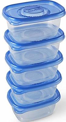 Freshware Plastic Containers with Lids, 8oz, 50-Pack, YH-S8X40 