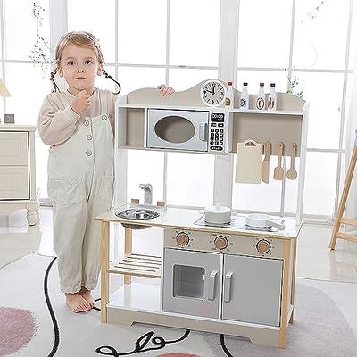 Pretend Play House Oven Pizza Toy Wooden Simulation Kitchen Children Learn  Early Education Toy Gift