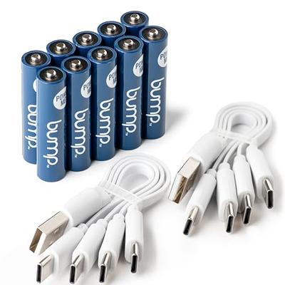 Pale Blue Earth AAA Rechargeable Lithium Batteries (1000mAh) with