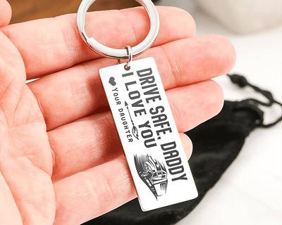 WSNANG Truck Driver Gifts Keep Me Safe Get Me Home Trucker's Prayer Keychain Gift for Truck Drivers Dad Husband