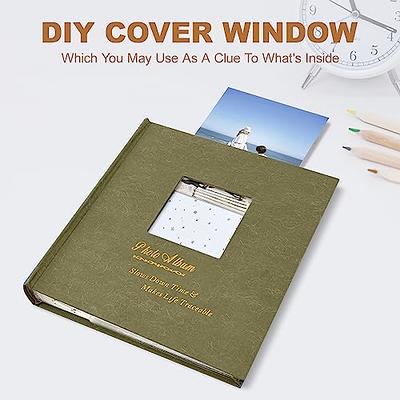 Slip in Photo Album for 200 4x6, 5x7 Photos, Personalised Fabric Photo  Album With Sleeves 