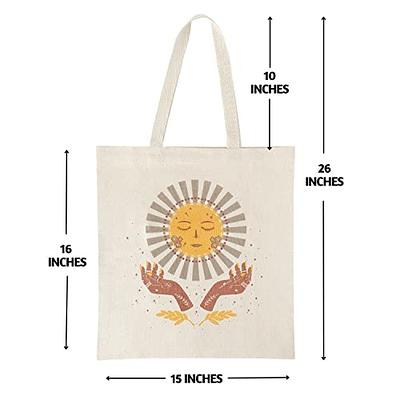  Ecoright Aesthetic Canvas Tote Bag for Women, Cute