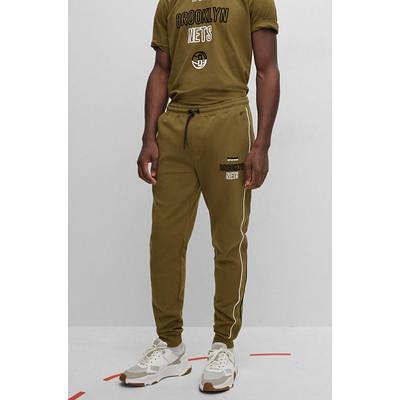 BOSS & NBA cotton-blend tracksuit bottoms