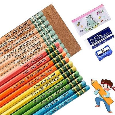 10pcs/set Affirmation Pencils, Inspirational Pencils, Inspirational Pencils  For Students, Inspirational Pencils Motivational Sayings Pencils, Funny Pe