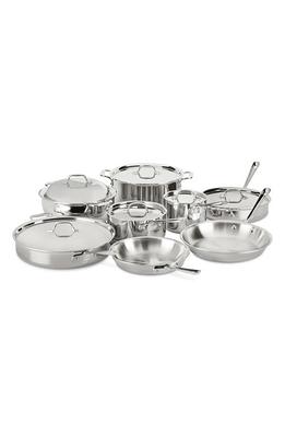 All-Clad D5 Brushed Stainless Steel 14-Pc. Cookware Set - Macy's