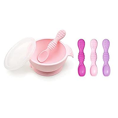 Bumkins Baby Bowls, Silicone Baby Feeding Set, Suction Bowls for Baby and  Toddler with Spoon and Lid, First Feeding Set, Platinum Silicone Bowl for  Babies 4 Months 2-Pack - Yahoo Shopping