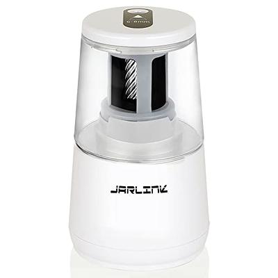 JARLINK Electric Pencil Sharpener, Heavy-Duty Helical Blade to Fast Sharpen,  Auto Stop for No.2/Colored Pencils(6-8mm), USB/Battery Operated in School  Classroom/Office/Home (White) - Yahoo Shopping