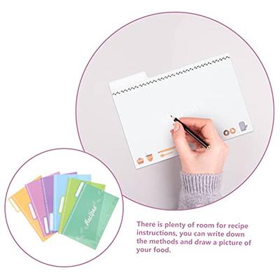 Outshine Premium White Recipe Card Dividers 4x6 with Tabs (Set of