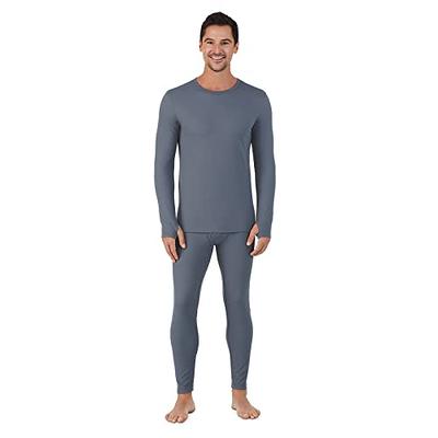 Cuddl Duds Thermal Underwear Long Johns for Men Fleece Lined Cold Weather Base  Layer Top and Leggings Bottom Winter Set - Graphite, Medium - Yahoo Shopping
