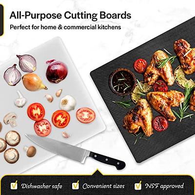 Thirteen Chefs Cutting Boards for Kitchen - 30 x 18 x 0.5 White Color  Coded Plastic Cutting Board with Non Slip Surface - Dishwasher Safe  Chopping Board - Yahoo Shopping