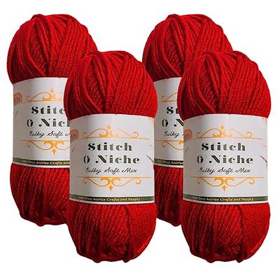 50g Orange Yarn for Crocheting and Knitting;51m (60yds) Cotton Yarn for  Beginners with Easy-to-See Stitches;Worsted-Weight Medium #4;Cotton-Nylon  Blend Yarn for Beginners Crochet Kit Making - Yahoo Shopping