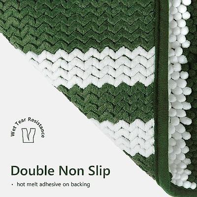 Unique Bargains Non-slip Extra Soft And Absorbent Fluffy Striped