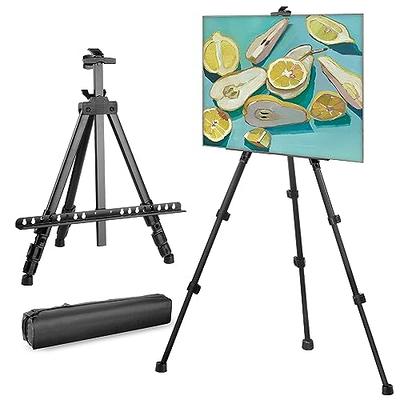 ATWORTH French Easel for Painting, Deluxe Oak Wooden Field & Studio  Sketchbox Easel Stand with Metal Side Tray, Portable Tabletop & Tripod  Floor