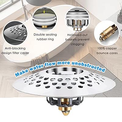 1pc Sink Filter Shower Drain Hair Catcher Stopper Household Kitchen  Bathroom Floor Drain Cover Universal Anti-clogging Sink Strainer